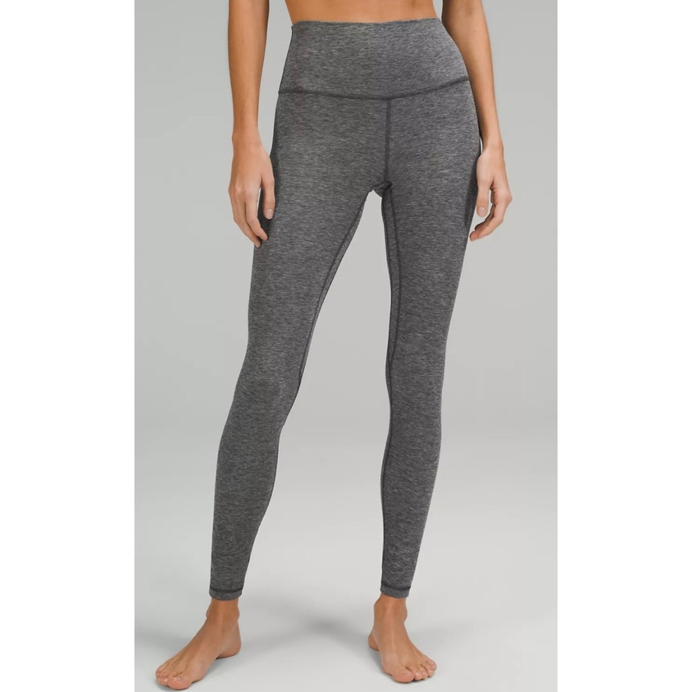 LULULEMON Align Under Wonder Heather Gray High Waisted Leggings Medium